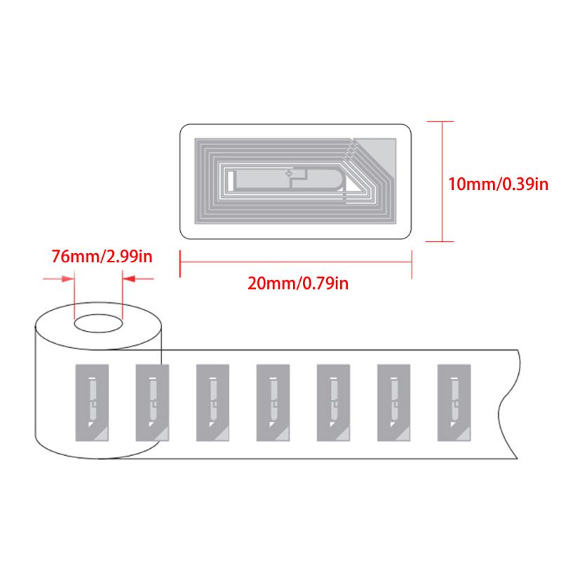 HF高頻UHF超高頻NFC電子標簽倉儲物流追蹤管理標簽3